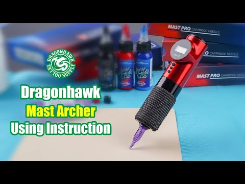 Mast Archer Wireless Tattoo Machine Pen 3.5mm stroke Black