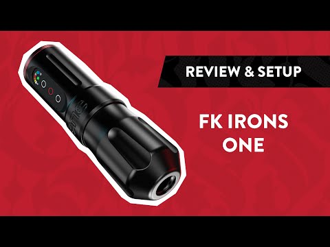 FK Irons ONE Wireless Tattoo Machine Charcoal/Ruby