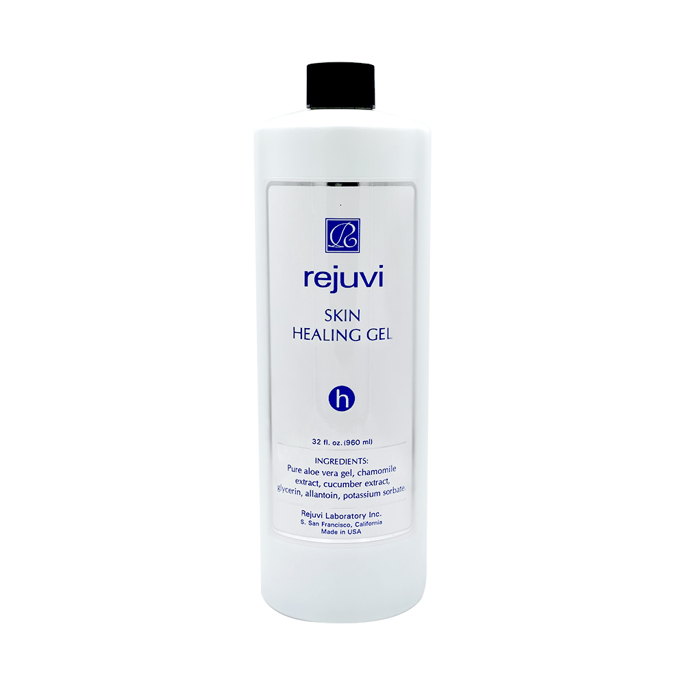 Rejuvi h Soothing Aloe Vera Gel 960ml, white 960ml bottle with a screw cap