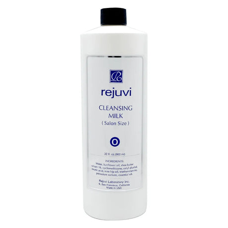 Rejuvi o Cleansing Milk 960ml bottle, front label