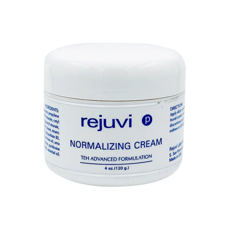 Rejuvi p Normalizing Cream 120g jar, front label