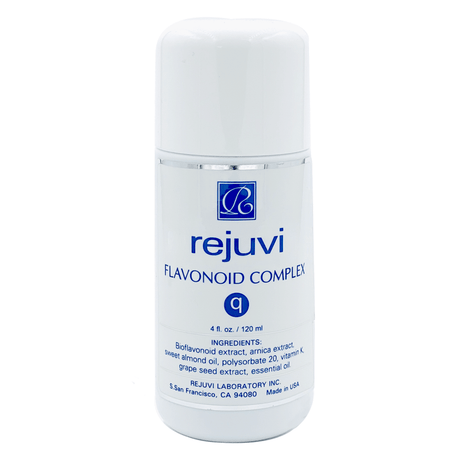 Rejuvi q Flavonoid Complex 120ml bottle, front label