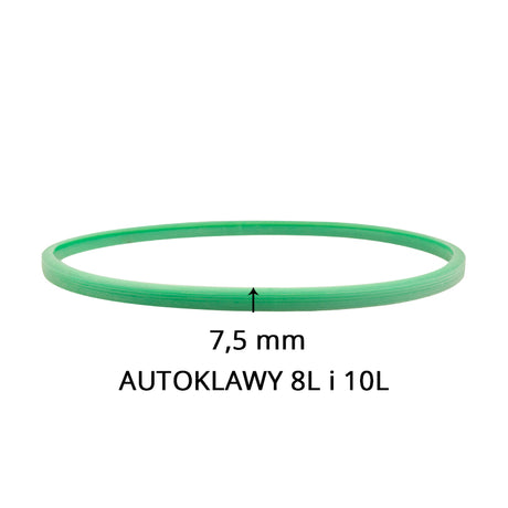 Silicone gasket for autoclaves wax 10l and 12l green 7.5mm - BVShop