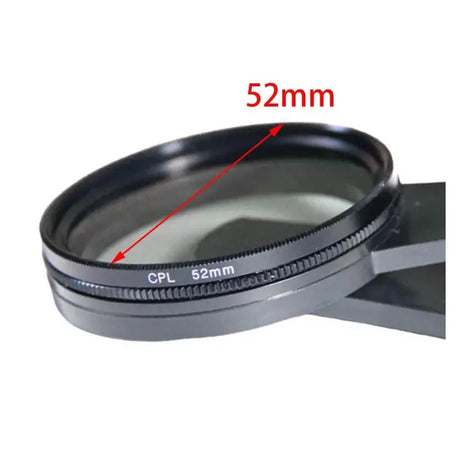 AVATM Smartphone Tattoo Camera Lens 52mm CPL filter attached to a phone for enhanced photography and tattoo photo capturing.