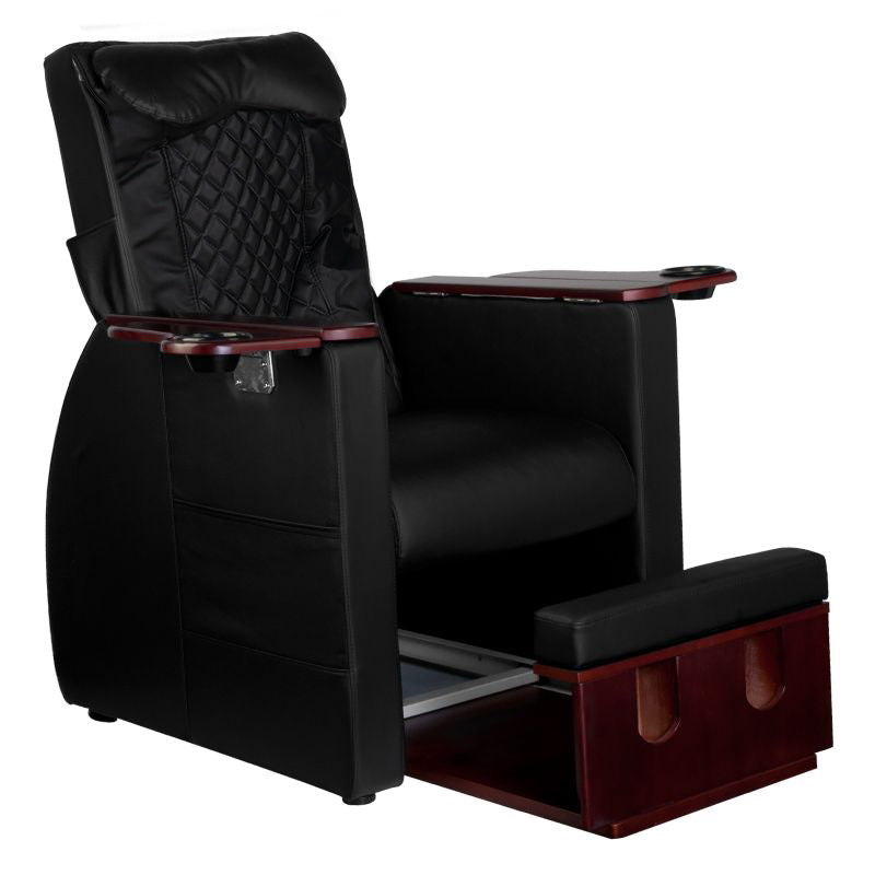 Spa chair for pedicure with back massage azzurro 101 black - BVShop