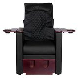 Spa chair for pedicure with back massage azzurro 101 black - BVShop