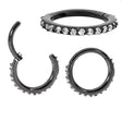 Steel Blaze Set Hoop Ring - BVShop