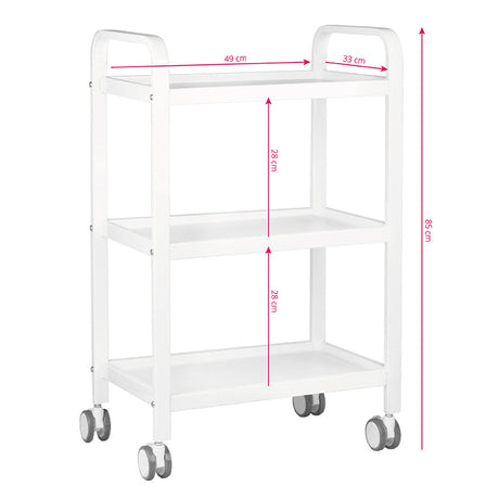 table -  cosmetic trolley Hs09 white - BVShop