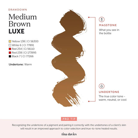 Tina Davies LUXE Medium Brown Pigments 15ml - BVShop