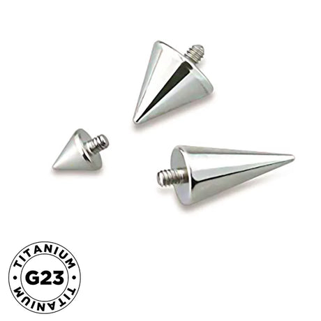 Titanium Piercing Labret Spike Tip - BVShop