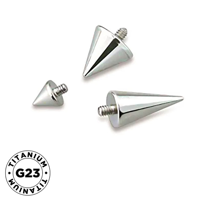 Titanium Piercing Labret Spike Tip - BVShop