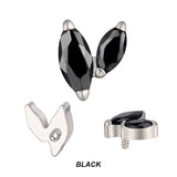 Titanium Piercing Tips With Zircon - BVShop