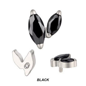 Titanium Piercing Tips With Zircon - BVShop