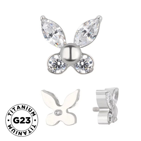 Titanium Ring Butterfly - BVShop