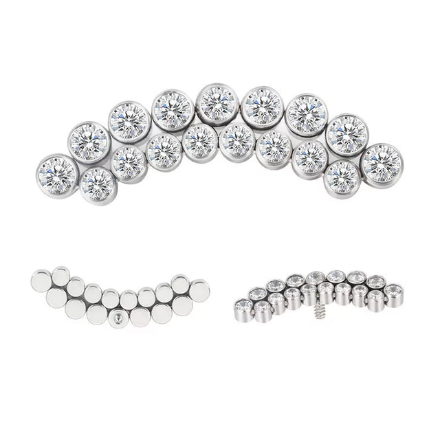 Titanium Ring Curved Line Bezel - BVShop