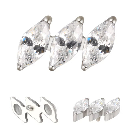 Titanium Ring Diagonal Marquise - BVShop