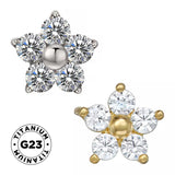 Titanium Ring Flower - BVShop