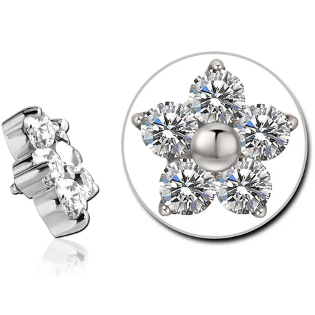 Titanium Ring Flower - BVShop