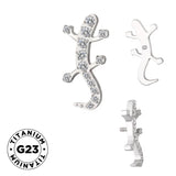 Titanium Ring Gecko - BVShop