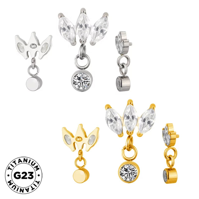 Titanium Ring Marquise Bezel - BVShop