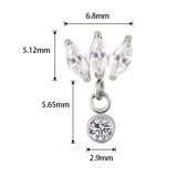 Titanium Ring Marquise Bezel - BVShop