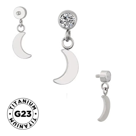 Titanium Ring Moon - BVShop