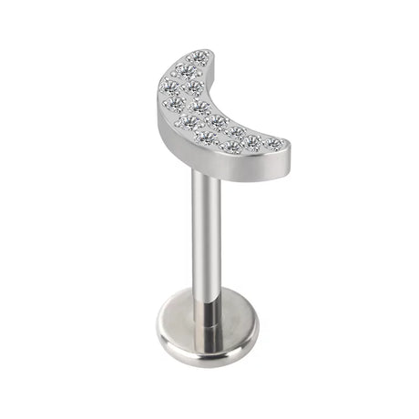 Titanium Ring Paved Moon - BVShop