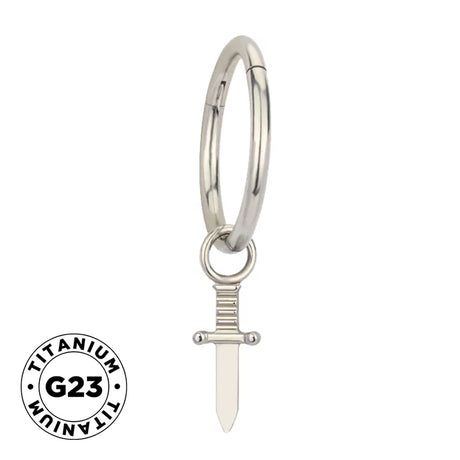 Titanium Ring Sword Dangle - BVShop