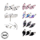 Titanium Ring Tips 3 Prong Curved Fan - BVShop