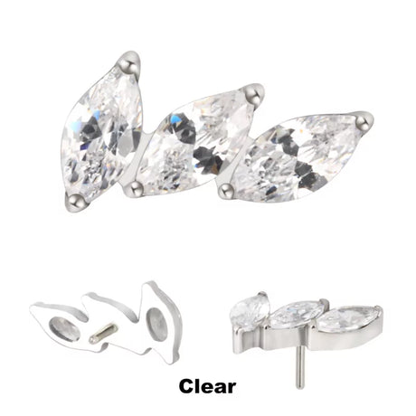 Titanium Ring Tips 3 Prong Curved Fan - BVShop