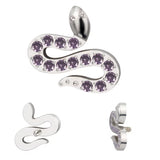 Titanium Ring Tips Paved Snake - BVShop