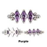 Titanium Ring Tri Bead Bezel - BVShop