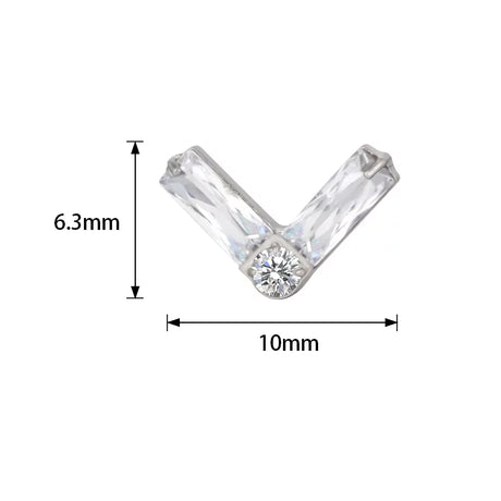 Titanium Ring Twin Rectangle Shape - BVShop