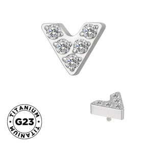 Titanium Ring V Shape - BVShop