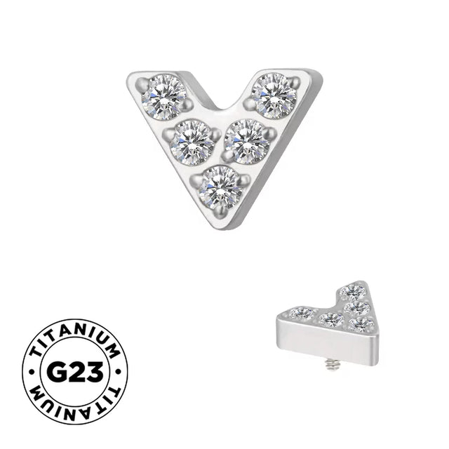 Titanium Ring V Shape - BVShop