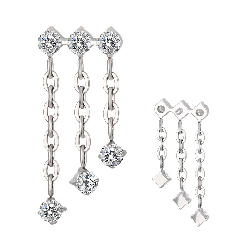 Titanium Triple Ring Chian Dongle - BVShop