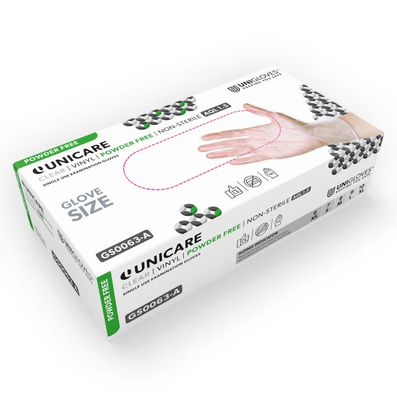 Unigloves Clear Vinyl Gloves - BVShop