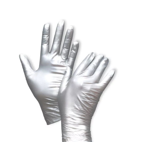 UNIGLOVES Fancy Nitrile Gloves Silver - BVShop