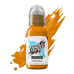 World Famous Limitless Tattoo Ink Dark Gold 30ml - BVShop