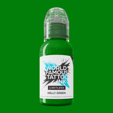 World Famous Limitless Tattoo Ink Kelly Green 30ml - BVShop