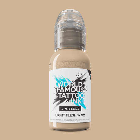 World Famous Limitless Tattoo Ink Light Flesh 1 v2 30ml - BVShop