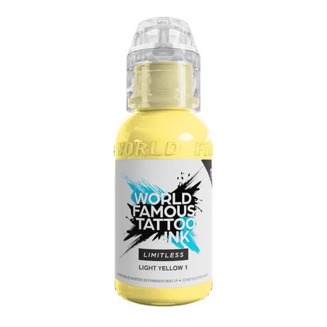 World Famous Limitless Tattoo Ink Light Yellow 1 30ml - BVShop