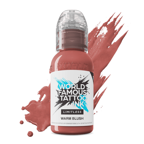 World Famous Limitless Tattoo Ink Pink Ribbon Warm Blush 30ml - BVShop