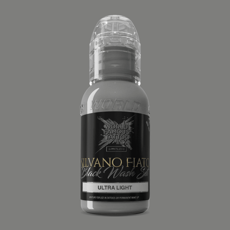 World Famous Limitless Tattoo Ink Silvano Fiato Blackwash Ultra Light 30ml - BVShop